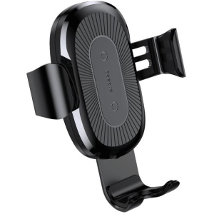 Бездротовий зарядний пристрій Baseus Wireless Charger Gravity Car Mount Osculum Type Black (WXYL-A01) ТОП в Чернівцях