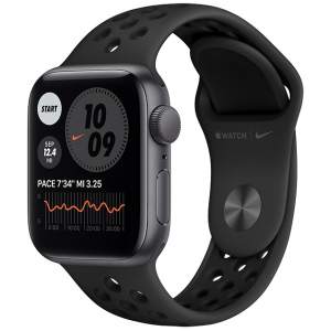 Смарт-часы Apple Watch SE Nike GPS 40mm Space Gray Aluminum Case with Anthracite/Black Nike Sport Band (MYYF2UL/A) лучшая модель в Черновцах