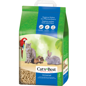 Наповнювач для котячого туалету Cat's Best Universal Дерев'яний 5.5 кг (10 л) (4002973000465) надійний