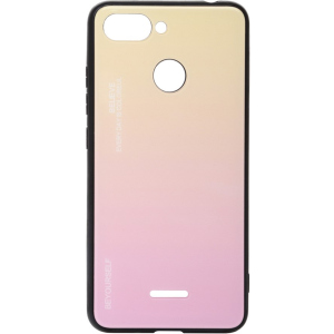 купить Панель BeCover Gradient Glass для Xiaomi Redmi 6/6A Yellow-Pink