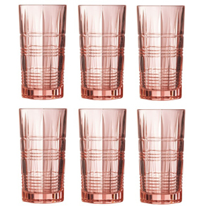 Набір склянок Luminarc Даллас Рожевий 6 х 380 мл (P9164/1) краща модель в Чернівцях