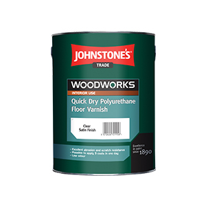 Лак для підлоги акриловий Johnstone's Quick Dry Polyurethane Floor Varnish 5л глянсовий