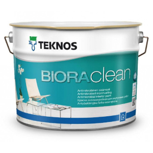 купити Водорозчинна фарба для стін та стелі Teknos Biora Clean, 9 л