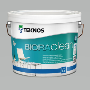 Водорозчинна фарба для стін та стелі Teknos Biora Clean, 2.7 л краща модель в Чернівцях