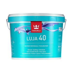 Краска для стін Tikkurila Луя LUJA 40 2,7л (A) напівглянцева рейтинг