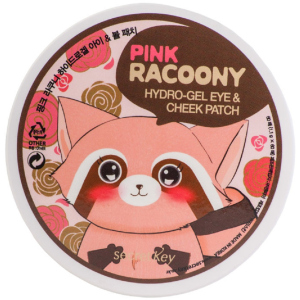 Гідрогелеві патчі для очей та вилиць Secret Key Pink Racoony Hydro-Gel Eye & Cheek Patch 90 г 60 шт (8809305998751)