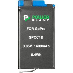 Акумулятор PowerPlant GoPro SPCC1B 1400 мАг (CB970384) краща модель в Чернівцях
