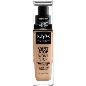 Жидкая тональная основа NYX Professional Makeup Can`t Stop Won`t Stop 24-Hour Foundation 09 Medium Olive 30 мл (800897157265) лучшая модель в Черновцах