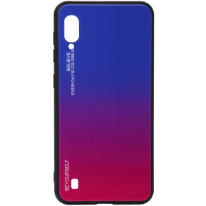 Панель BeCover Gradient Glass для Samsung Galaxy M10 2019 SM-M105 Blue-Red ТОП в Чернівцях