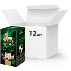 Упаковка чая фруктово-травяного Richard Royal Camomile 25 пакетиков х 12 шт (4823063703451) ТОП в Черновцах