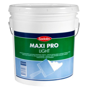 Легка шпаклівка для внутрішніх робіт Sadolin Maxi Pro Light Білий 17 л ТОП в Чернівцях