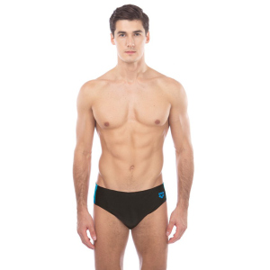 Плавки Arena M Ren Brief 000992-508 XS Black/Pix Blue/Turquoise (3468336072639) надійний