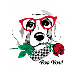 Набір для творчості Rosa Start акриловий живопис за номерами Dog with a Rose 35 х 45 см (4823098517757) ТОП в Чернівцях