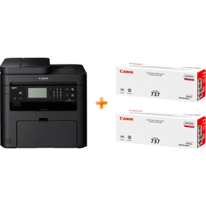 Canon i-SENSYS MF237w Wi-Fi, Ethernet, fax (1418C162AA/418C170AA) Bundle: + 2 Картриджа Canon 737 краща модель в Чернівцях