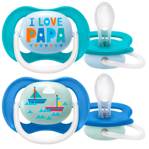 Пустушка ортодонтична Philips Avent Ultra Air I love... для хлопчиків 6-18 місяців (8710103949251) рейтинг