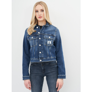 Джинсова куртка Calvin Klein Jeans Cropped 90'S Denim Jacket J20J215381-1BJ S Denim Dark (8719853611180) ТОП в Чернівцях