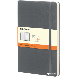 Нотатник Moleskine Classic 9 x 14 см 192 сторінки в лінійку Сіра (8051272892062) в Чернівцях