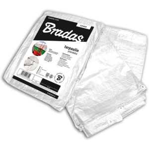 Тент Bradas посилений White 3х4 м 90 г/м² (PLW903/4) надійний