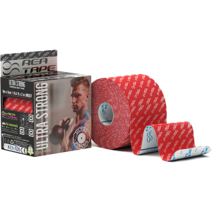 Кинезиологический тейп REA TAPE Ultra Strong 5 см 5 м Красный (REA-Ultra-red) лучшая модель в Черновцах