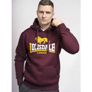 Худі Lonsdale THURNING 116030-2003 XL OxBlood (4251522353372) ТОП в Чернівцях