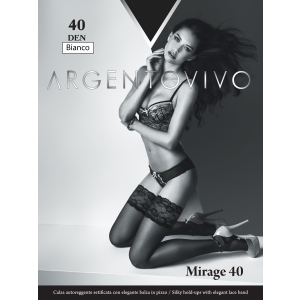 Чулки Argentovivo Mirage 40 Den 3/4 р Bianco (8051403068731) лучшая модель в Черновцах