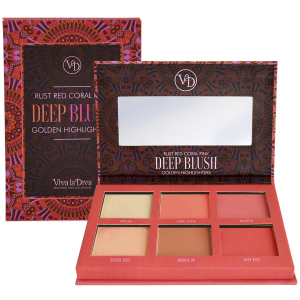 Палетка Viva La Diva Blush & Bronzing Powder Dream Cheek Palette Dark 6 г (7330906016793) ТОП в Чернівцях