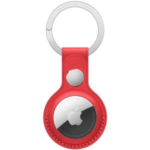 Шкіряний брелок Apple для AirTag з кільцем для ключів Red (MK103ZM/A) краща модель в Чернівцях