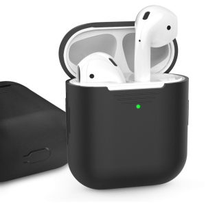 Классический Силиконовый чехол AhaStyle для Apple AirPods Black (AHA-01020-BLK) ТОП в Черновцах