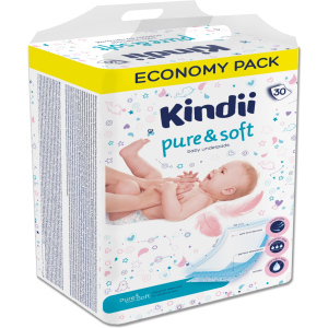 Одноразові пелюшки для дітей Kindii Pure & Soft 60х40 30 шт (5900095032304) ТОП в Чернівцях