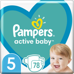 Підгузки Pampers Active Baby Розмір 5 (Junior) 11-16 кг 78 шт (8001090950536) в Чернівцях