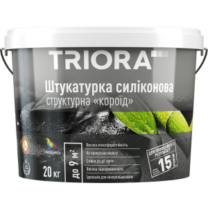 Штукатурка силиконовая TRIORA "короед" 1-1.5 мм 20 кг (4823048022393) лучшая модель в Черновцах