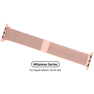 Ремешок Armorstandart Milanese Loop Band для Apple Watch All Series 38-40 mm Pink (ARM55246) в Черновцах