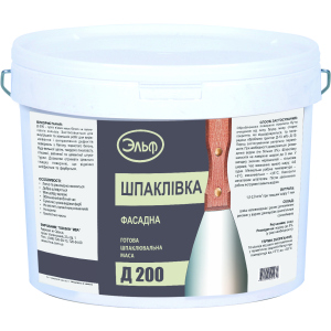 Шпаклівка фасадна Ельф Д-200 27 кг Біла (mba27sp2) краща модель в Чернівцях