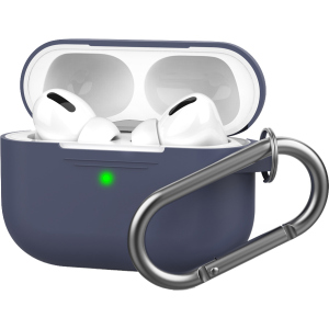 купить Силиконовый чехол AhaStyle с карабином для Apple AirPods Pro Dark Blue (AHA-0P100-NBL)