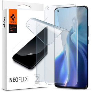 купить Защитная плёнка Spigen Neo Flex HD Hydrogel для Xiaomi Mi 11/Mi 11 Ultra (2шт.) Clear