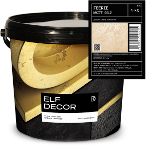 Декоративна штукатурка Elf Decor Feerie 0.5 - 1 мм 5 кг White Gold (mba5FEE_W-G) ТОП в Чернівцях