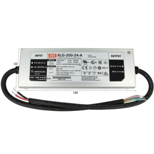 Блок живлення Mean Well 199.2W DC24V IP67 (XLG-200-24A)