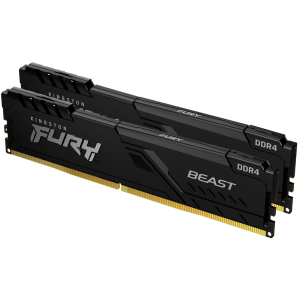 Оперативна пам'ять Kingston Fury DDR4-2666 16384MB PC4-21300 (Kit of 2x8192) Beast Black (KF426C16BBK2/16) в Чернівцях