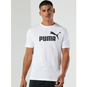 Футболка Puma Ess Logo Tee 58666602 XL Puma White (4063697398726) ТОП в Чернівцях