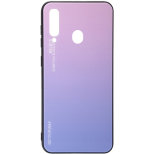 Панель BeCover Gradient Glass для Samsung Galaxy A20s 2019 SM-A207 Pink-Purple в Чернівцях