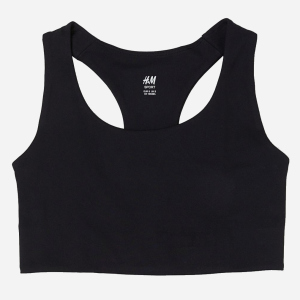 Топ спортивний H&M SPORT 9319993sdm M Чорний (PS2030000126040) краща модель в Чернівцях