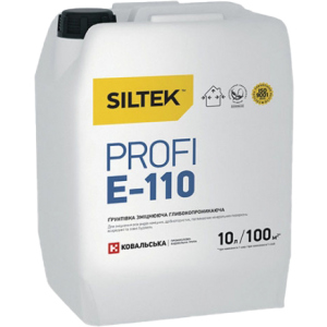 Грунтовка Siltek, що зміцнює Е-110 Profi 10 кг (Е9793) краща модель в Чернівцях