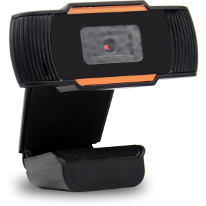 Веб-камера OKey WebCam HD 720P Black/Orange (WB100) краща модель в Чернівцях