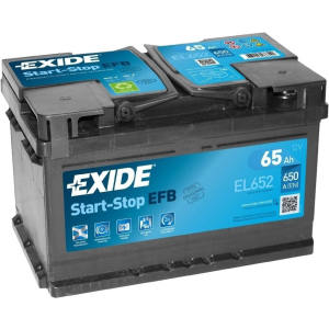 Автомобільний акумулятор Exide Start-Stop EFB 65 А·год Єв (-/+) Euro (650EN) (EL652) ТОП в Чернівцях