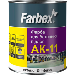 Фарба для бетонної підлоги АК-11 Farbex 2.8 кг Біла (4823083309480) в Чернівцях