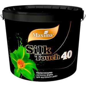 Напівглянцева латексна фарба "Silk Touch 40" Maxima 12 кг (4823083307806) ТОП в Чернівцях