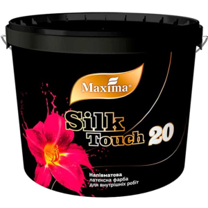 Напівматова латексна фарба "Silk Touch 20" Maxima 12 кг (4823083307844) в Чернівцях