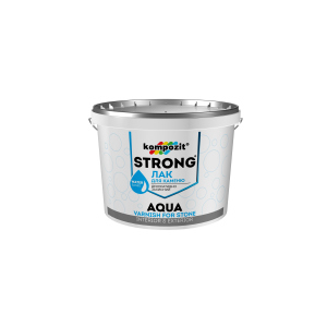 Лак для каменю STRONG AQUA Kompozit 10 л (4820085745131) ТОП в Чернівцях