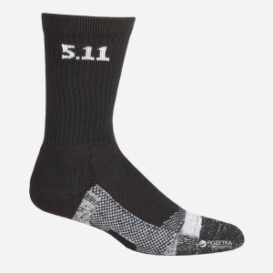 Носки тактические 5.11 Tactical Level I 6 Sock - Regular Thickness 59047 L Black (2000000145471) в Черновцах