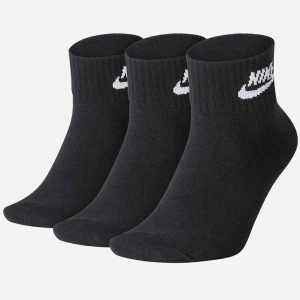 Набір шкарпеток Nike U Nk NSW Evry Essential Ankle 3Pr SK0110-010 XL (46-50) 3 пари Чорний (193145890541) в Чернівцях